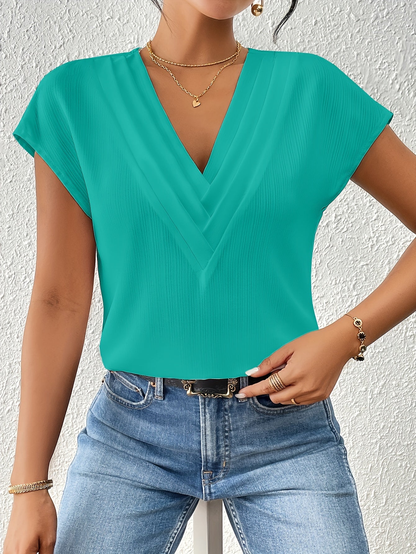Sophia - V-Ausschnitt-Bluse