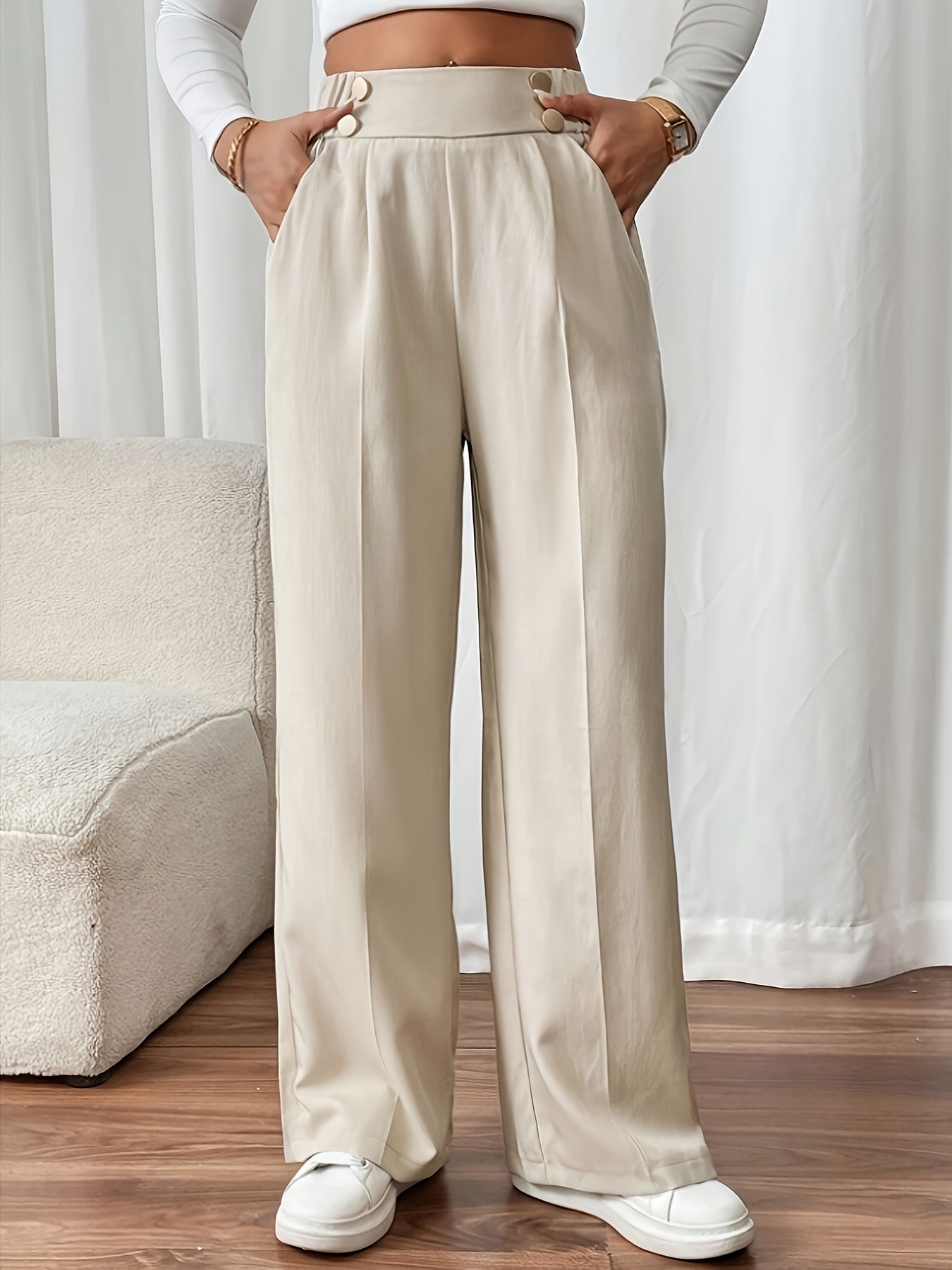 Sienna - High-Waisted Wide-Leg-Hose
