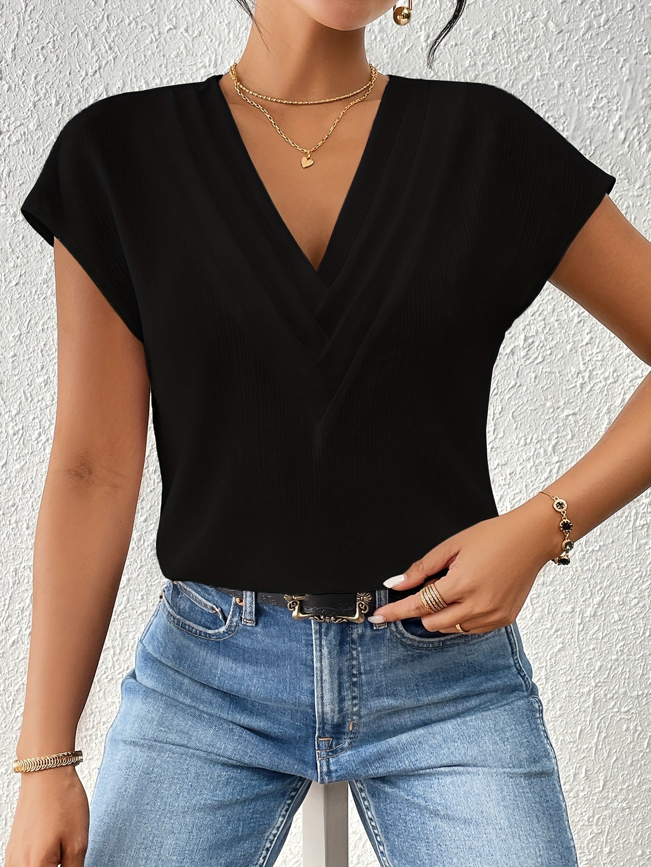 Sophia - V-Ausschnitt-Bluse