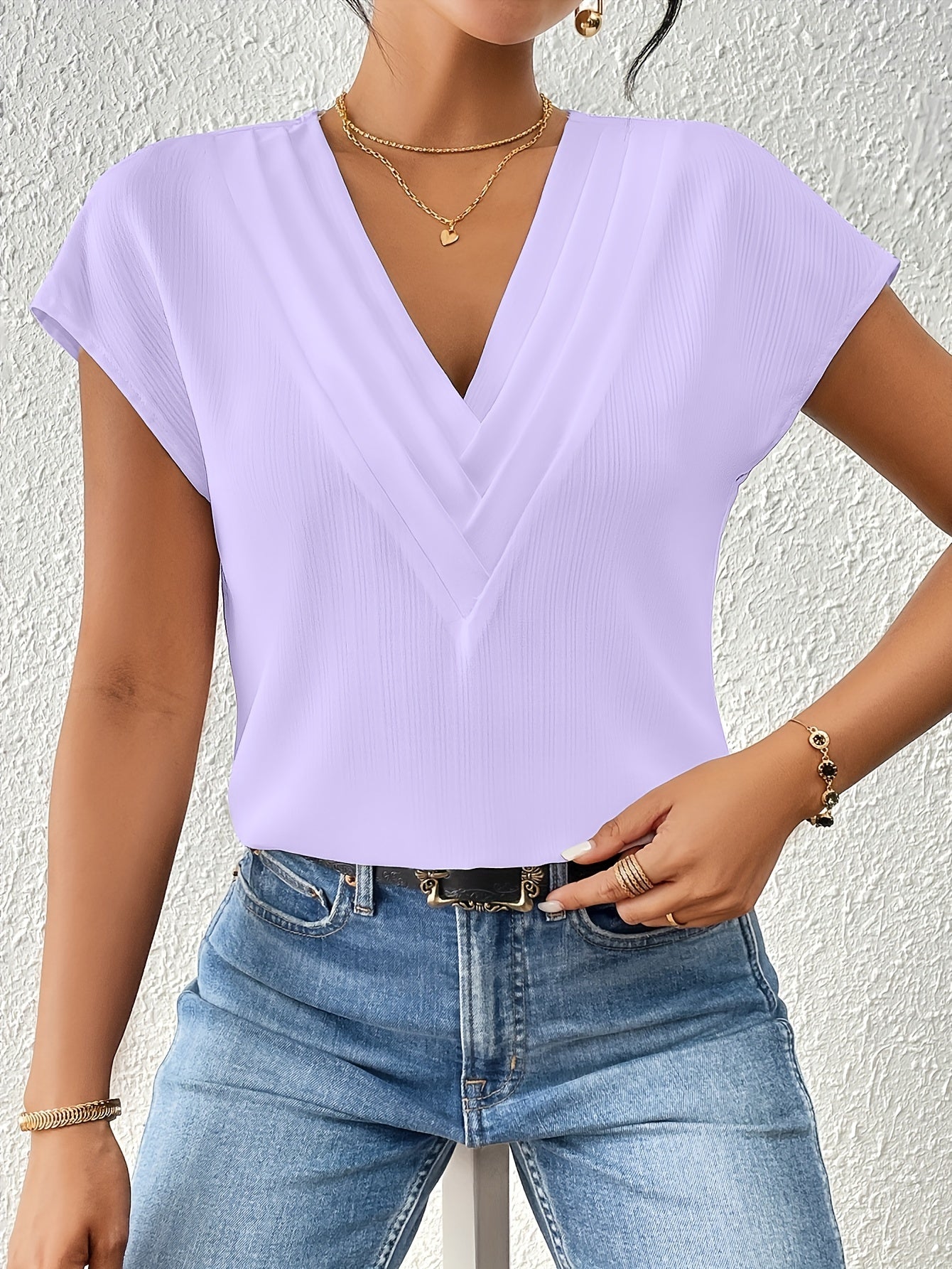 Sophia - V-Ausschnitt-Bluse