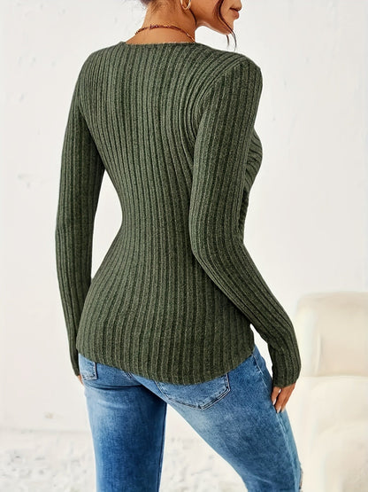 Celeste - Gerippter Wickel-Top