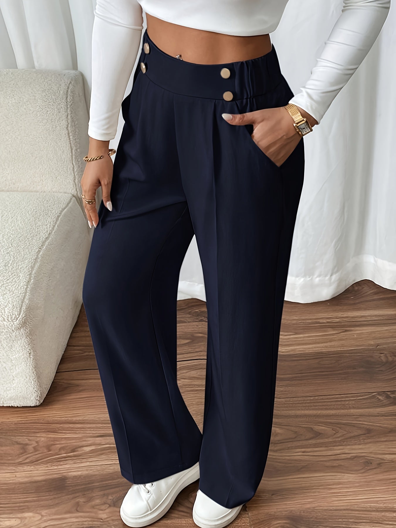 Sienna - High-Waisted Wide-Leg-Hose