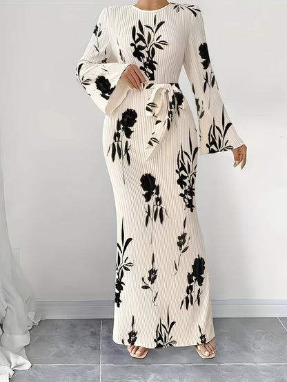 Diana – Geknöpftes Maxi-Kleid mit Gürtel
