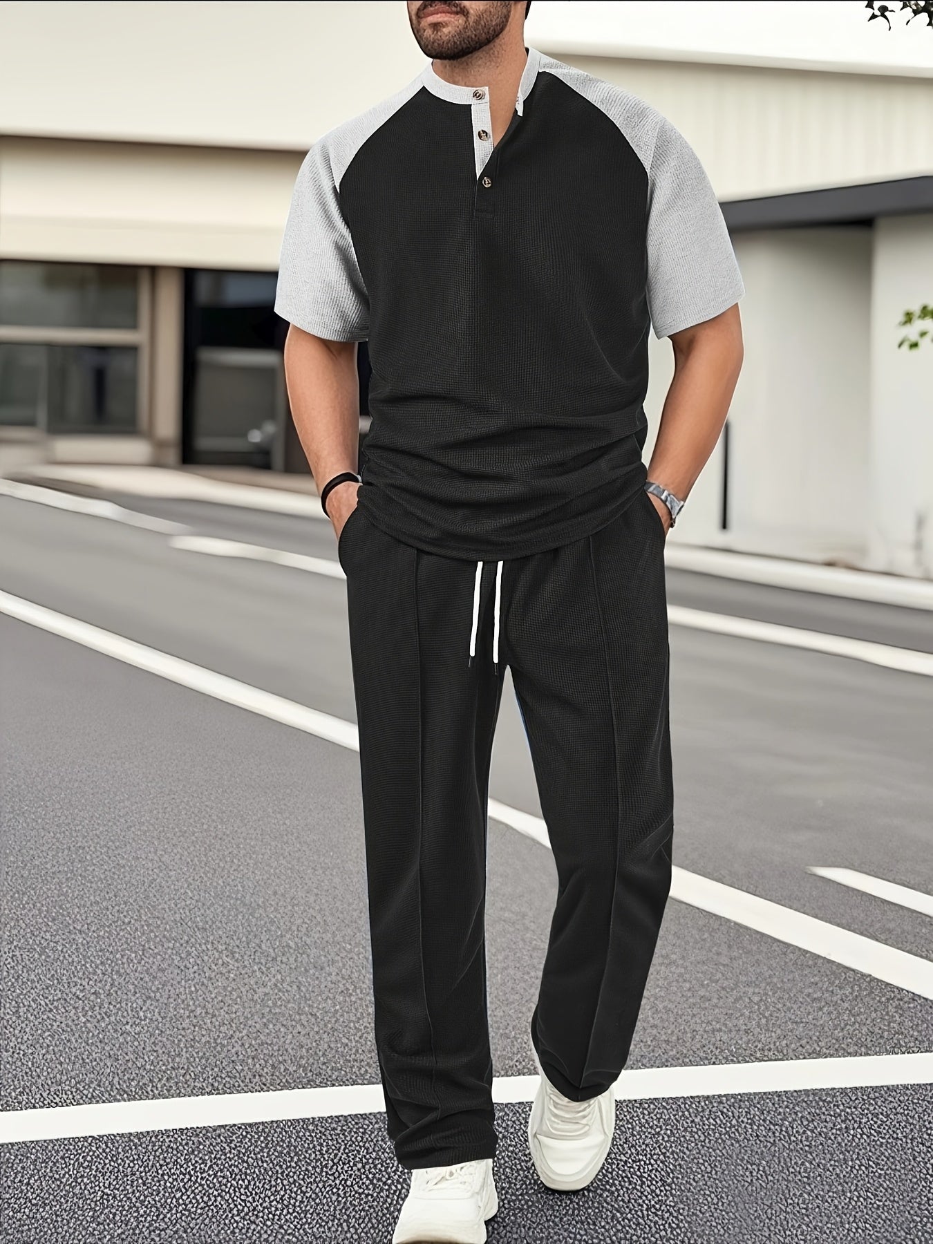 Noah – Casual Set mit Shirt &amp; Bundhose