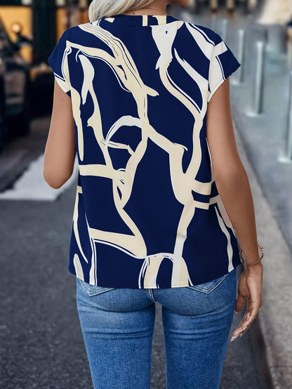 Aria - Geometrische Bluse