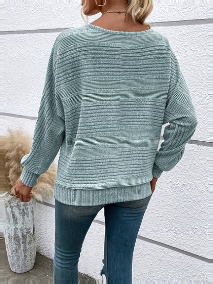 Mila – Gerippter Strickpullover