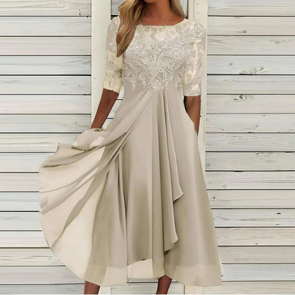 Margherita – Fließendes Midikleid mit Blumenmuster