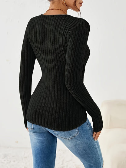 Celeste - Gerippter Wickel-Top