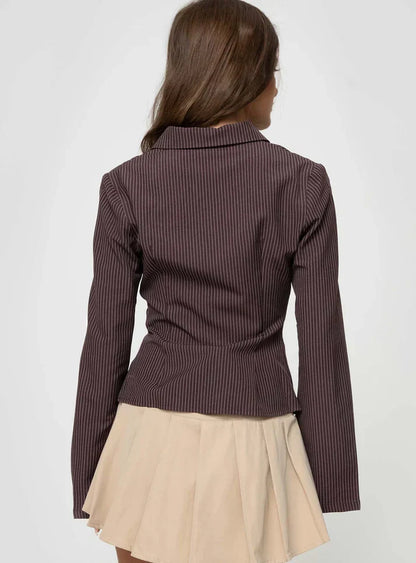 Veronica - Retro-Stil Bluse mit Knopfleiste